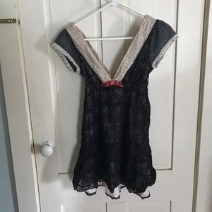 Free People black lace dress
